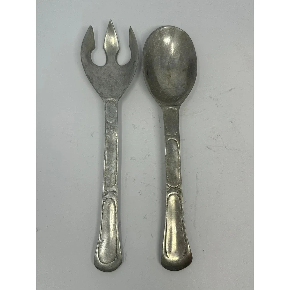 Vintage Salad Serving Spoon and Fork Set 10-11
